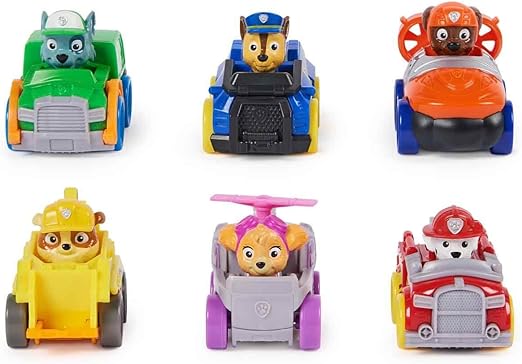 Pup Squad Racers, 6-Piece Vehicle Gift Set, Kids’ Toys for Boys & Girls Aged 3 and Up