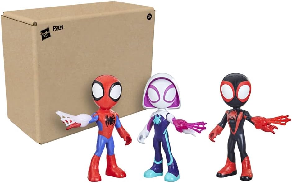 SPIDEY AND HIS AMAZING FRIENDS Marvel Supersized Hero 22.5-cm (Pack of 3)
