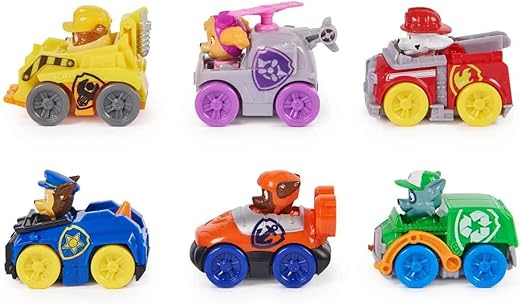 Pup Squad Racers, 6-Piece Vehicle Gift Set, Kids’ Toys for Boys & Girls Aged 3 and Up