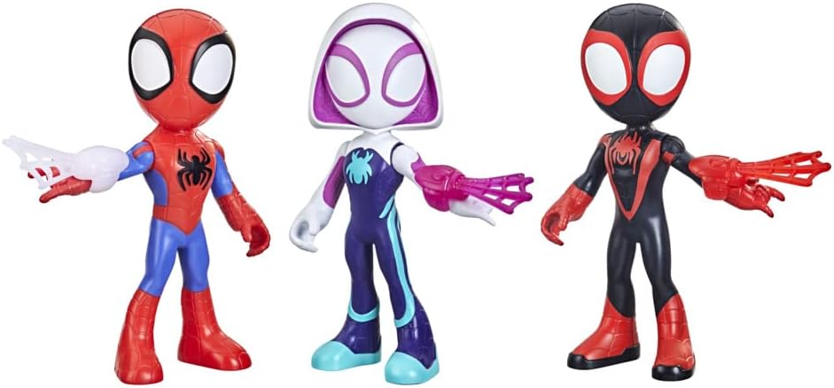 SPIDEY AND HIS AMAZING FRIENDS Marvel Supersized Hero 22.5-cm (Pack of 3)