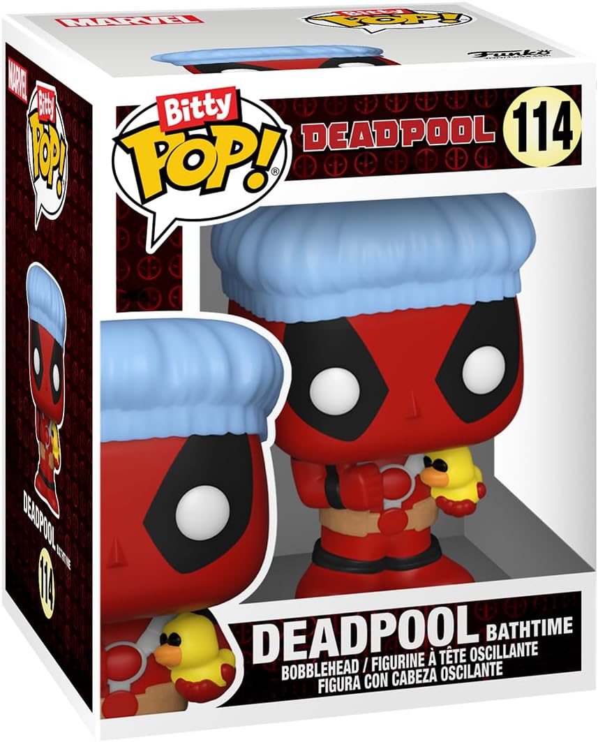 Funko POP! Bitty 4 pack Deadpool - Bathtime & Mystery Mini Figure - Multicolor Collectable