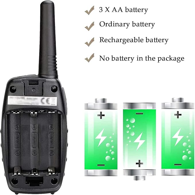 RT628 Walkie Talkies, Kids Toys for 6-12 Years Old, Easy to Use, PMR Walkie Talkies for Kids with VOX, 10 Call Tones, Gifts for Games, Skiing, Family Games, Indoor Activities