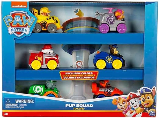 Pup Squad Racers, 6-Piece Vehicle Gift Set, Kids’ Toys for Boys & Girls Aged 3 and Up