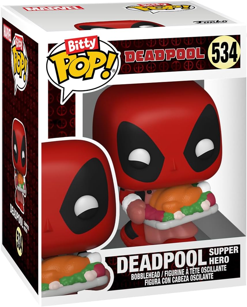 Funko POP! Bitty 4 pack Deadpool - Bathtime & Mystery Mini Figure - Multicolor Collectable