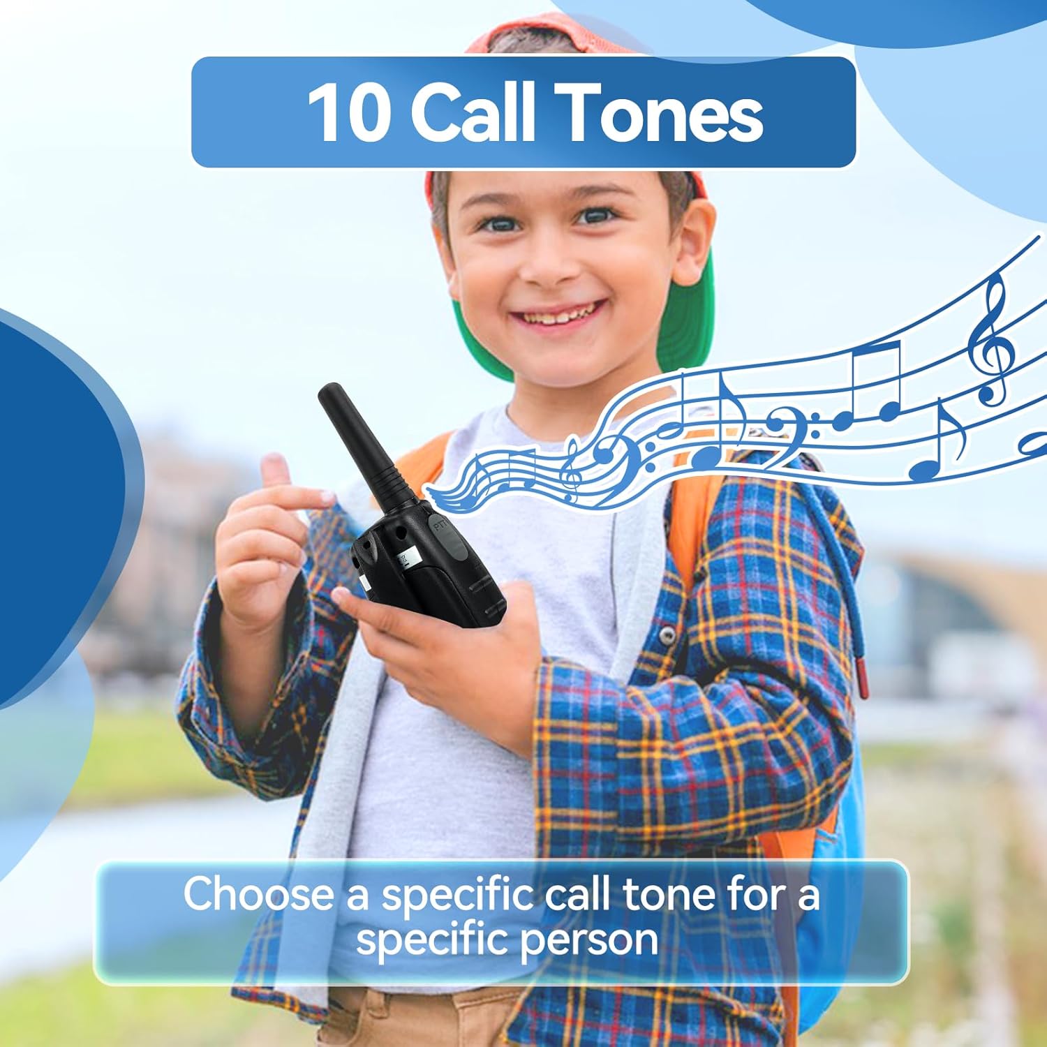 RT628 Walkie Talkies, Kids Toys for 6-12 Years Old, Easy to Use, PMR Walkie Talkies for Kids with VOX, 10 Call Tones, Gifts for Games, Skiing, Family Games, Indoor Activities