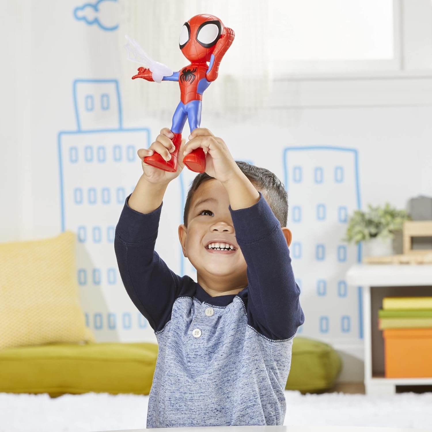 SPIDEY AND HIS AMAZING FRIENDS Marvel Supersized Hero 22.5-cm (Pack of 3)