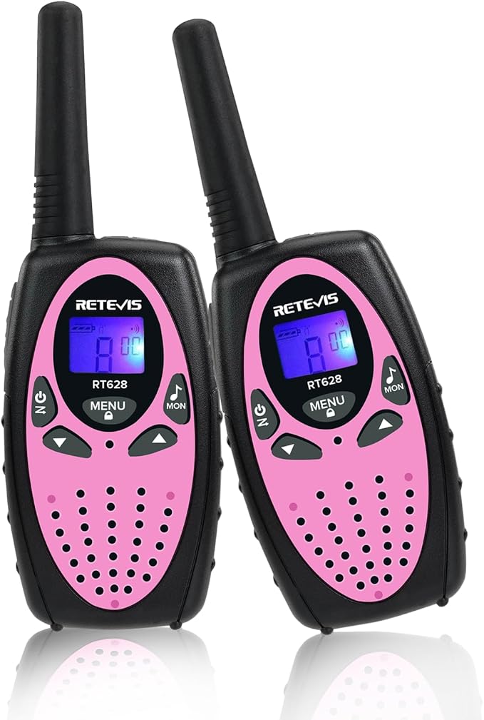 RT628 Walkie Talkies for Kids, Long Range Walkie Talkies with Adjustable Volume, VOX, Keylock, Kids Toy for Family, Camping, Garden, Outdoor, Park, Gifts for 5-12 Years Old