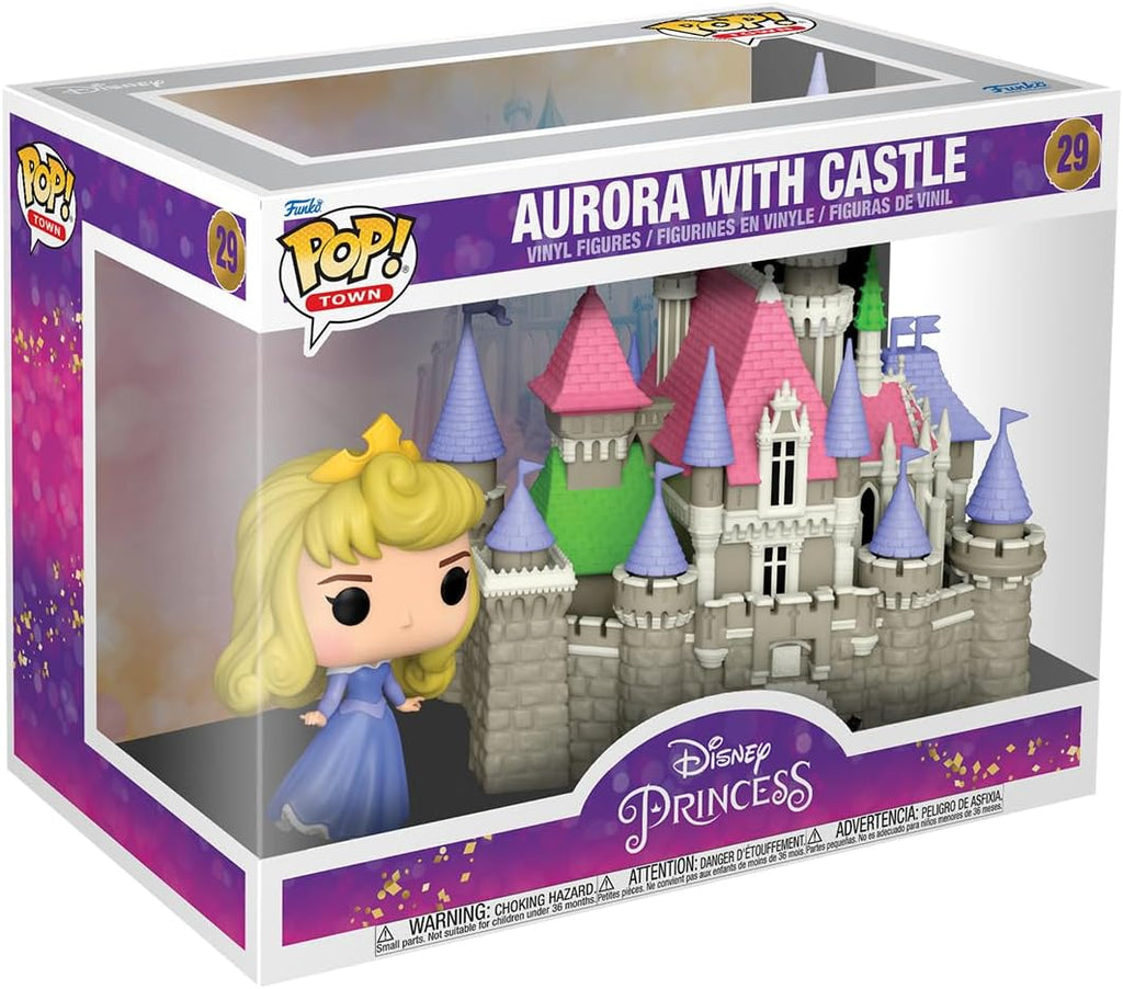 Funko POP! Town: Ultimate Princess - Princess Aurora With Castle - Disney Princesses - Collectable Vinyl Figure - Gift Idea - Official Merchandise - Toys for Kids & Adults - Movies Fans