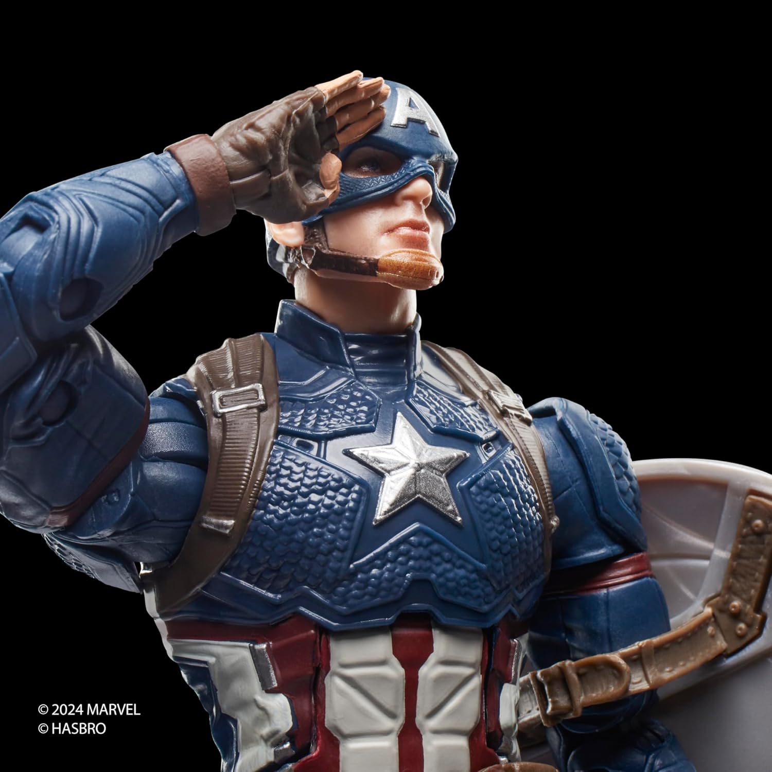 Marvel Legends Series Captain America, Avengers: Endgame Collectible 15-cm Action Figure, Red, White, Blue
