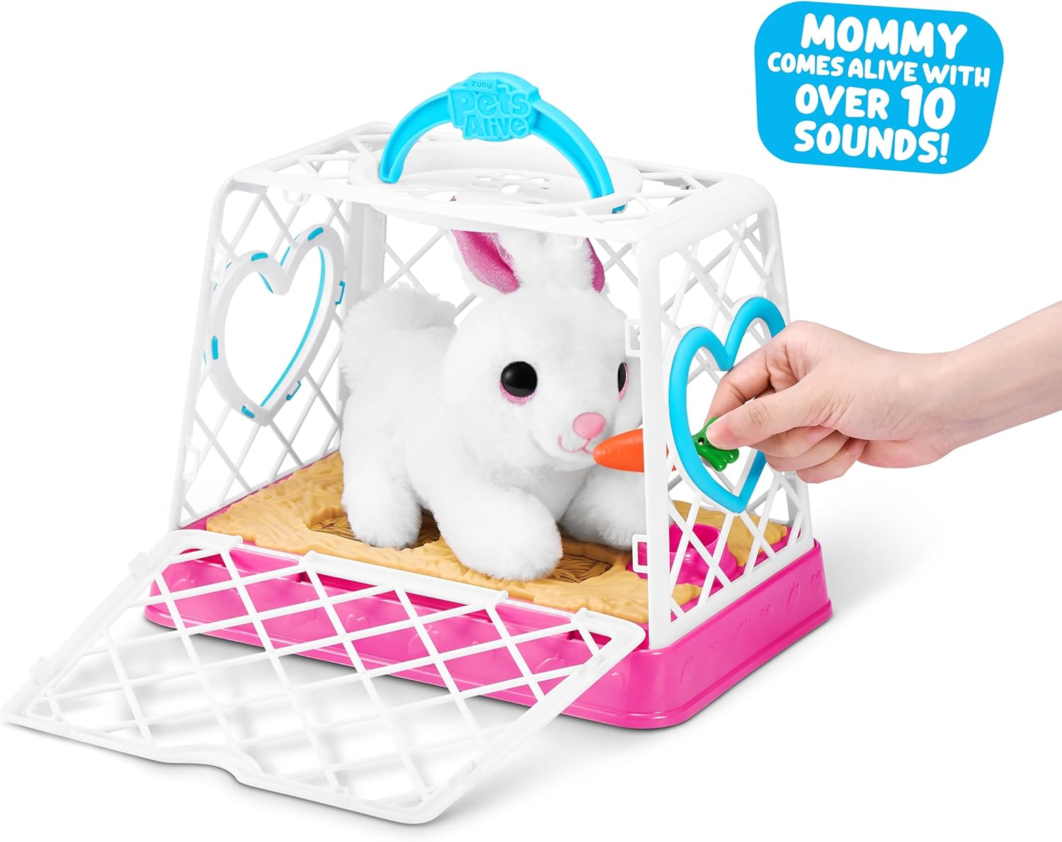Easter Mommy Bunny & Baby Surprise, Electronic Robotic Rabbit Plush with Babies, Easter Toy Gift for Kids