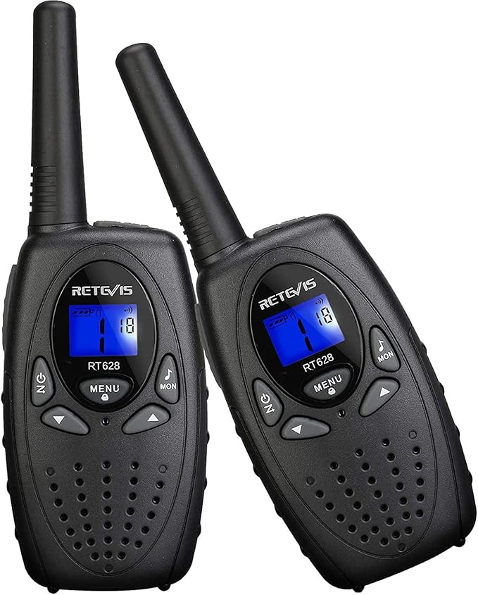RT628 Walkie Talkies, Kids Toys for 6-12 Years Old, Easy to Use, PMR Walkie Talkies for Kids with VOX, 10 Call Tones, Gifts for Games, Skiing, Family Games, Indoor Activities