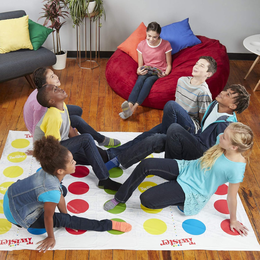 Hasbro Gaming Twister Ultimate: Bigger Mat, More Coloured Spots, Family, Kids Party Game Age 6+, Compatible with Alexa