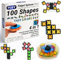 Magnet Fidget Spinner Mini - 8 blocks, 3 in 1 Toy: Transformable Fidget Spinner, Infinity Cube, 2x2 Puzzle Cube, Christmas Stocking Stuffers Gift for Kids/Adults, STEM Sensory Stress Relief Toy