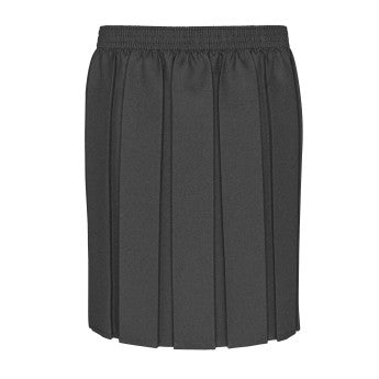 BOX PLEAT SKIRT GREY