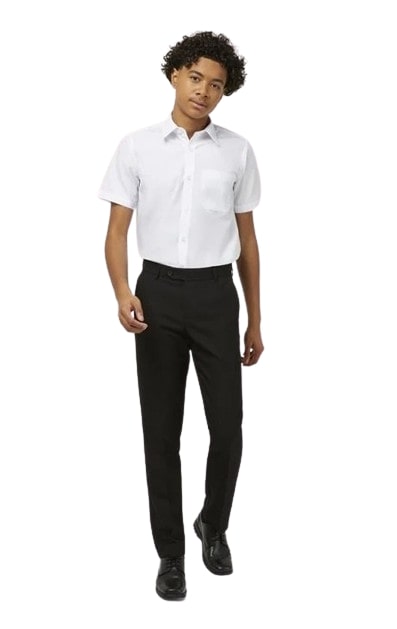 BOYS SHIRT WHITE SS PACK 2 NO REFUND OR EXCHANGE