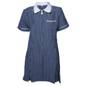 SUMMER DRESS GINGHAM – NAVY